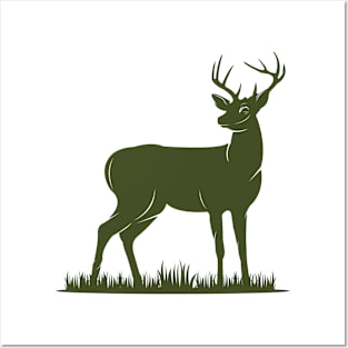 deer vector Posters and Art